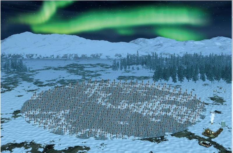 eiscat3d.jpeg Slik planlegges det nye radarsystemet bygd ut i Skibotn. Dette blir den største enkeltinstallasjonen av internasjonalt forskningsutstyr på fastlandet i Norge.