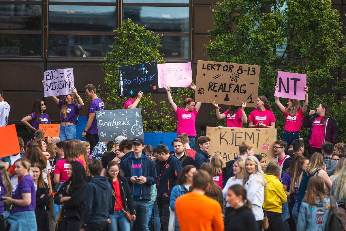 Studiestart UiT i Tromsø høsten 2019.