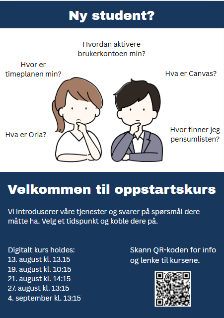 Illustrasjonsbilde for Introkurs IT og UB-tjenester for nye studenter