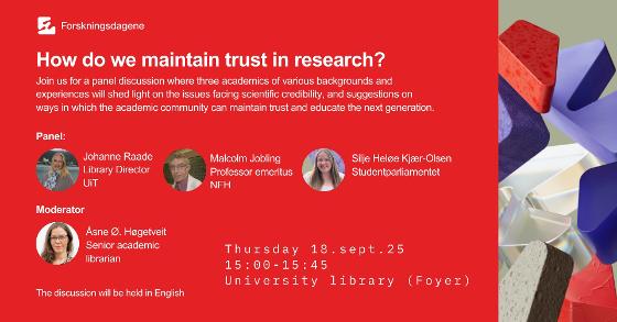 Illustrasjonsbilde for How do we maintain trust in research?