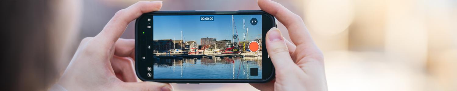 Illustrasjons-/bannerbilde for KOMsnakk - Ta bilde selv med mobilen, og hva vi gjør med bildet etterpå