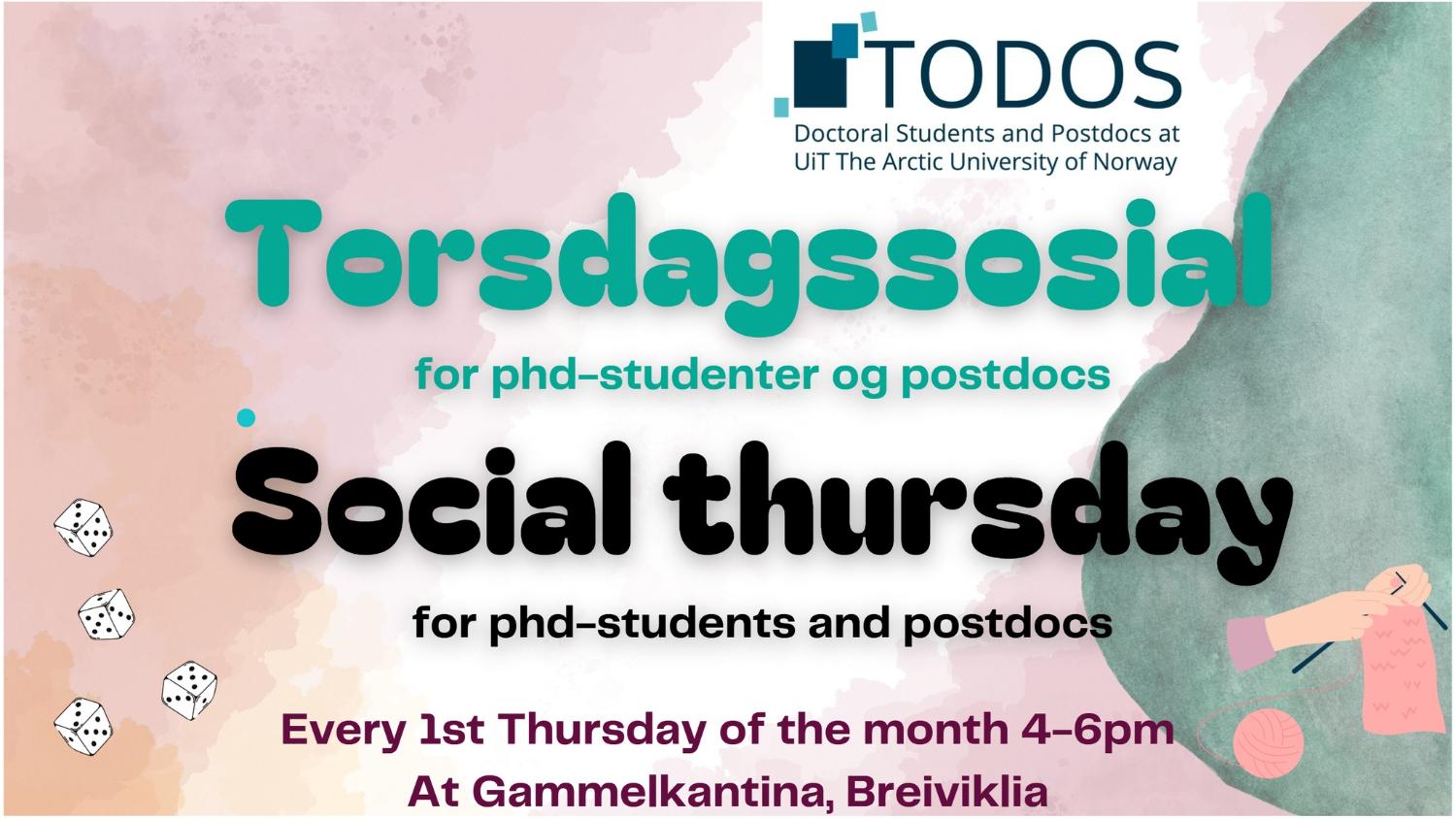 Illustrasjons-/bannerbilde for TODOS: Thursday Social - October