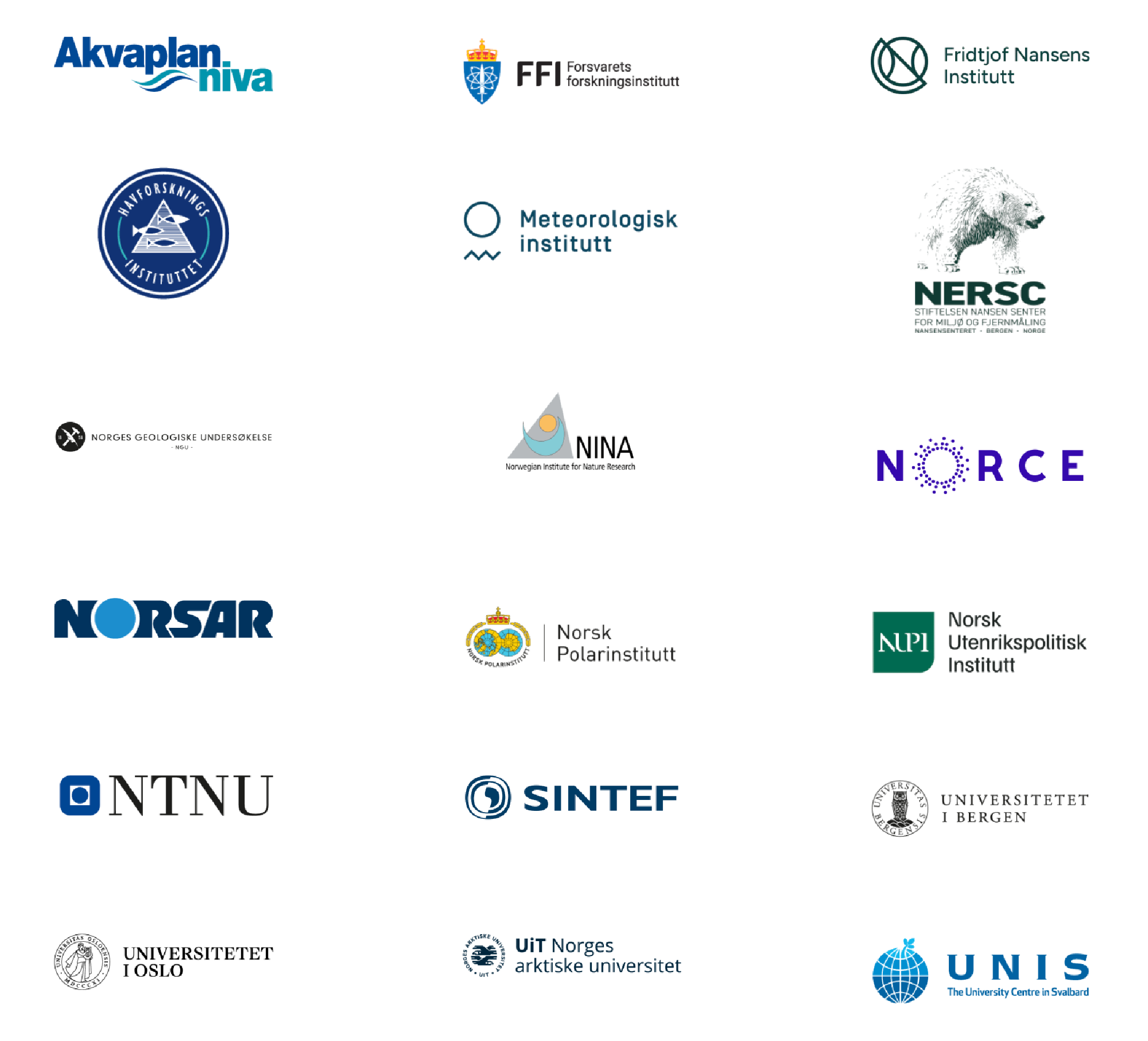 Logo til alle i konsortiet Logo til alle i konsortiet