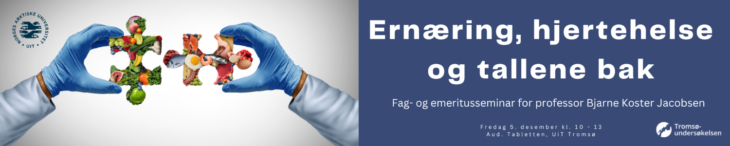 Illustrasjons-/bannerbilde for Ern&aelig;ring, hjertehelse og tallene bak - velkommen til fag- og emeritusseminar for Bjarne Koster Jacobsen