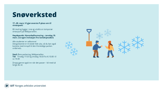 Illustrasjonsbilde for Vinterverksted i Midtparsellen