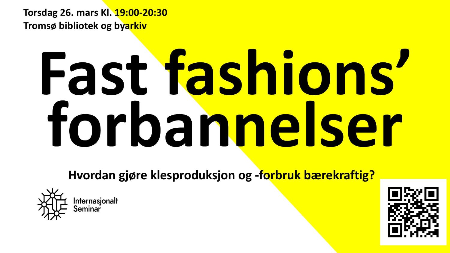 Illustrasjons-/bannerbilde for Debattmøte om motebransjen og bærekraft / Debate on the fashion industry and sustainability