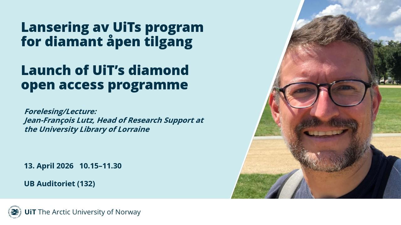 Illustrasjons-/bannerbilde for Lansering av UiTs program for diamant åpen tilgang / Launch of UiT’s Diamond Open Access Programme