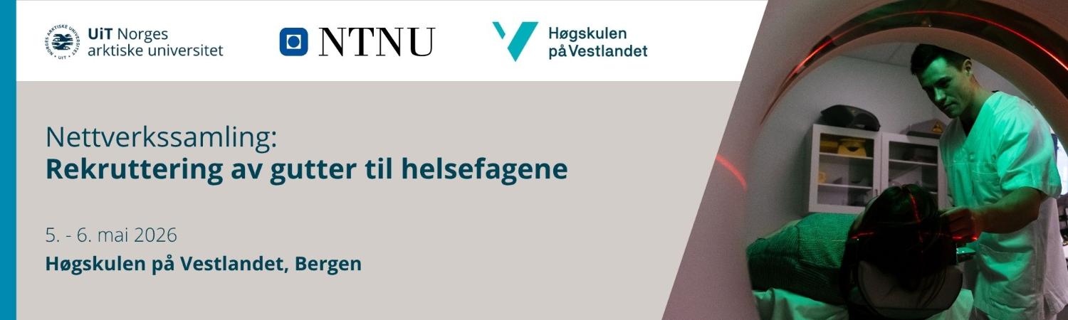 Illustrasjons-/bannerbilde for Nettverkssamling: rekruttering av gutter til helsefagene