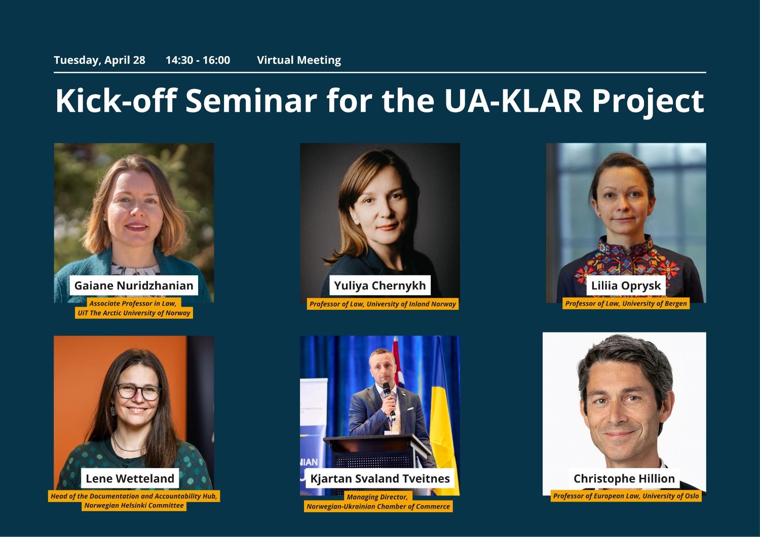 Illustrasjons-/bannerbilde for Kick-off seminar for Ukraina-prosjektet UA-KLAR / Kick-off Seminar for the Ukraine Project UA-KLAR