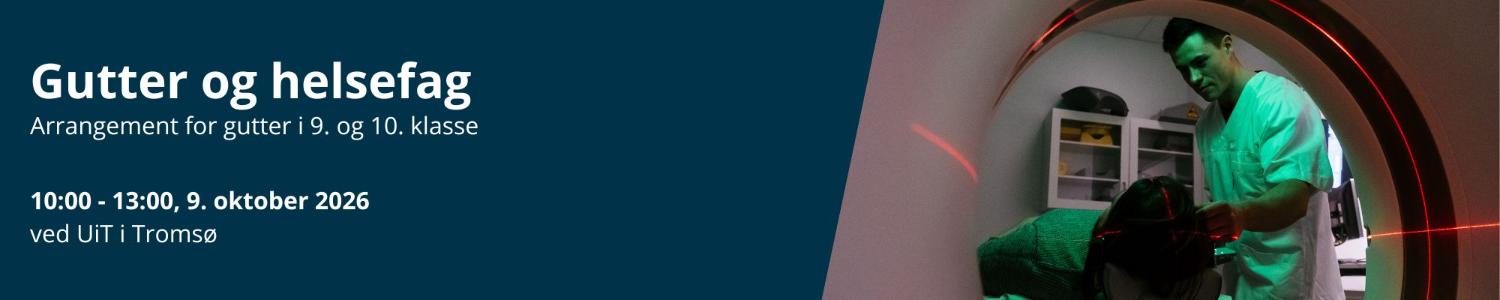 Illustrasjons-/bannerbilde for Gutter og helsefag 2026 - Troms&oslash;