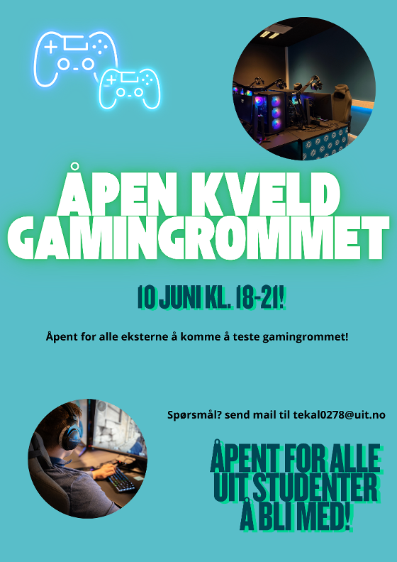 Illustrasjonsbilde for Åpen Kveld Gamingrommet