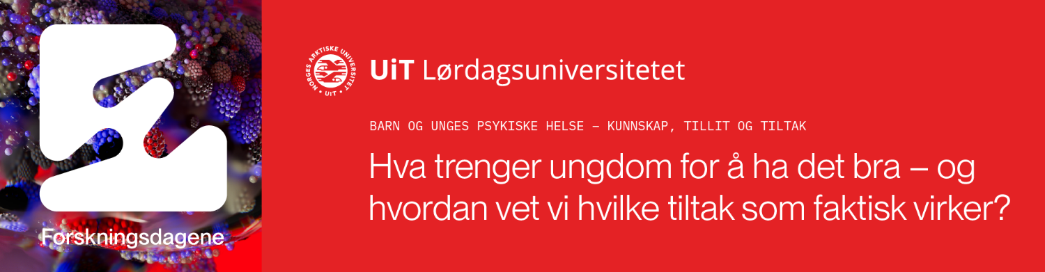 Illustrasjons-/bannerbilde for L&oslash;rdagsuniversitetet: Barn og unges psykiske helse &ndash; Kunnskap, tillit og tiltak