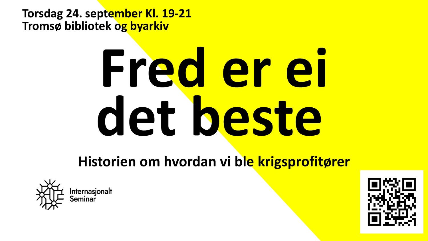 Illustrasjons-/bannerbilde for Boksamtale: norsk v&aring;peneksport og menneskelige omkostninger