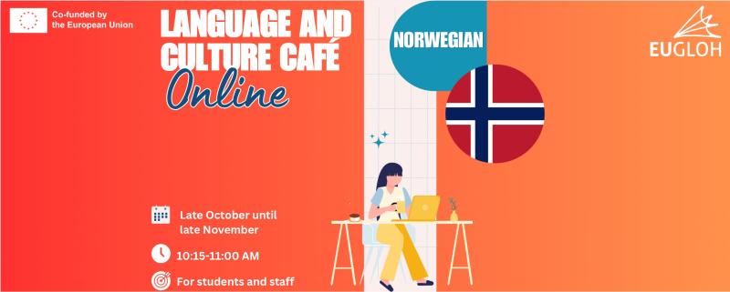 Illustrasjons-/bannerbilde for Språk- og kulturkafé: La oss snakke norsk!